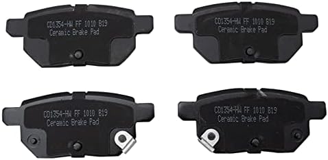 TRQ Rear Posi Ceramic Brake Pad Kit Set