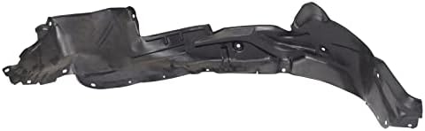 TRQ Front Right Inner Fender Liner Black Passenger Side