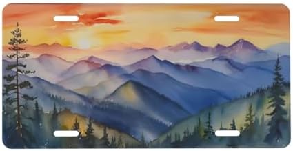 Blue Ridge Mountains Front License Plate 6" * 12" for Women