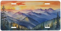 Blue Ridge Mountains Front License Plate 6" * 12" for Women