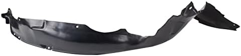 TRQ Front Right Inner Fender Liner Black Passenger Side