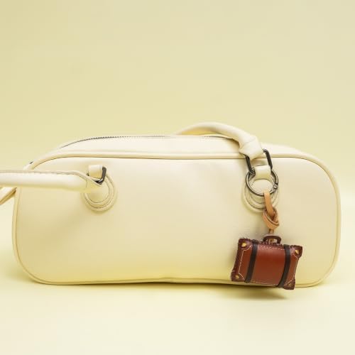 Travel Icon Leather Bag Charm - Unique Keychain Purse Charm For Handbags