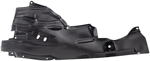 TRQ Front Left Rearward Inner Fender Liner Black Drivers Side