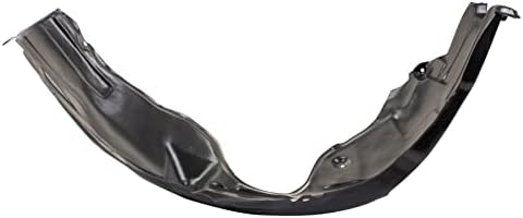 TRQ Front Left Inner Fender Liner Black Drivers Side