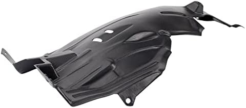 TRQ Front Left Rearward Inner Fender Liner Black Drivers Side