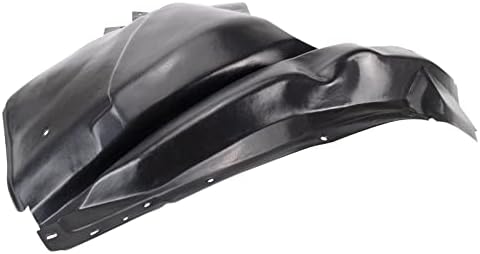 TRQ Front Right Rearward Inner Fender Liner Black Passenger Side