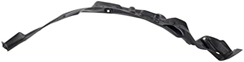 TRQ Front Right Inner Fender Liner Black Passenger Side