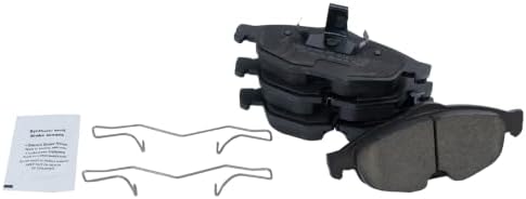 TRQ Front Brake Pads Ceramic Hardware Wear Sensor