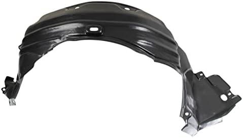 TRQ Front Left Inner Fender Liner Black Drivers Side