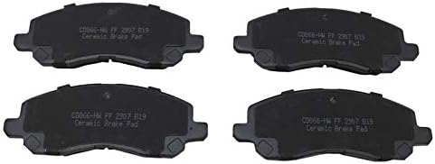 TRQ Front Posi Ceramic Brake Pad Kit Set