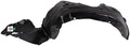 TRQ Front Left Inner Fender Liner Black Drivers Side