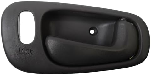TRQ Front Right Interior Door Handle Dark Gray Passenger Side