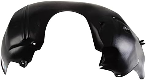 TRQ Front Right Inner Fender Liner Black Passenger Side