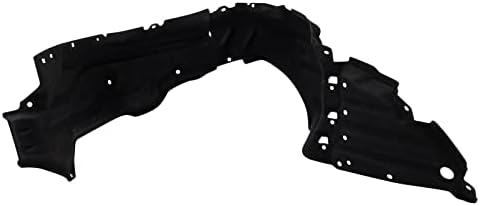 TRQ Front Right Inner Fender Liner Black Passenger Side
