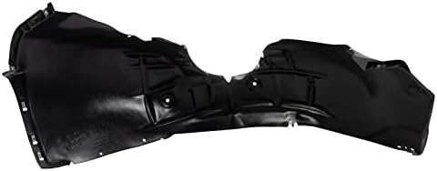 TRQ Front Right Inner Fender Liner Black Passenger Side
