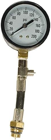 Stens 752-311 Compression Tester, 2-3/4 Diameter, Reads up to 200 PSI, 3/4 hex at Base, Gold by Stens