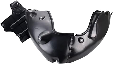 TRQ Front Right Inner Fender Liner Black Passenger Side