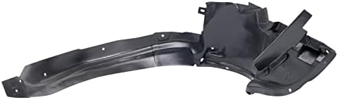 TRQ Front Left Inner Fender Liner Black Drivers Side