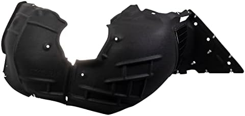TRQ Front Right Inner Fender Liner Black Passenger Side