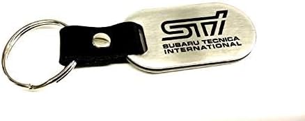 Subaru STi Logo Stainless Steel Key Chain Forester Impreza Legacy Outback Solterra Wrx Brz OEM SOA342L159 Genuine OEM