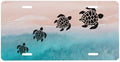 Sea Turtle Ocean Front License Plate 6" * 12" for Women
