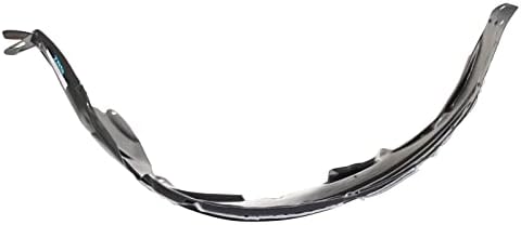 TRQ Front Right Inner Fender Liner Black Passenger Side