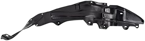 TRQ Front Right Inner Fender Liner Black Passenger Side