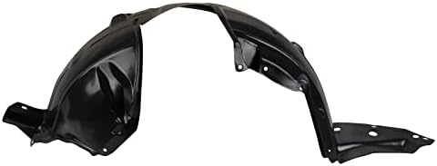 TRQ Front Left Inner Fender Liner Black Drivers Side