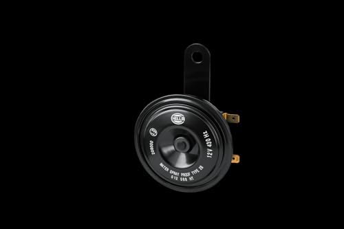 HELLA 012588151 Black 77mm 12V BX Disc Horn Kit (Universal Fit)