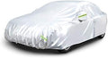 Amazon Basics Silver Weatherproof Car Cover, 150D Oxford, UV Protection, Snowproof, Dustproof for Sedans up to 170"