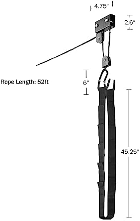 RAD Sportz Kayak Storage Hoist - Overhead Pulley System with 125lb - Image 2