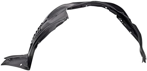 TRQ Front Right Inner Fender Liner Black Passenger Side