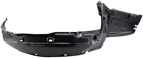 TRQ Front Right Inner Fender Liner Black Passenger Side