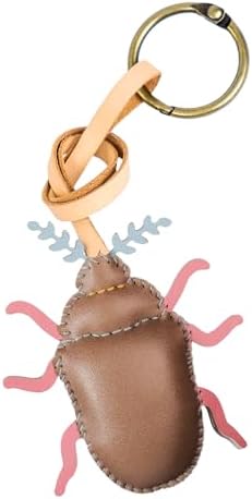 Insects Leather Bag Charm - Unique Purse Charm Keychain for Backpacks