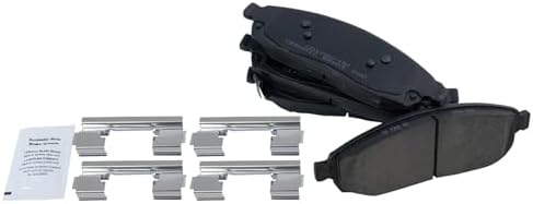 TRQ Front Brake Pads Ceramic Hardware Wear Sensor