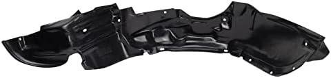 TRQ Front Right Inner Fender Liner Black Passenger Side
