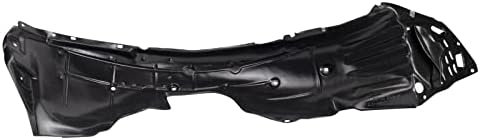 TRQ Front Right Inner Fender Liner Black Passenger Side