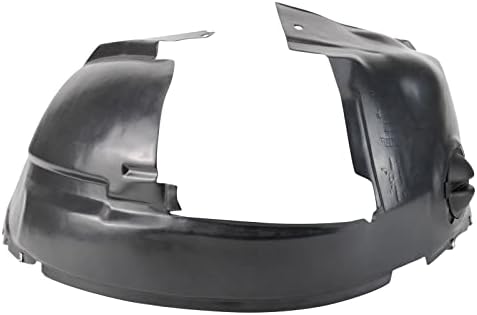 TRQ Front Right Inner Fender Liner Black Passenger Side