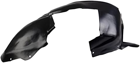 TRQ Front Left Inner Fender Liner Black Driver Side