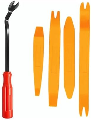Plastic Auto Dismantle Tools Kit Car Radio Door Clip Panel Trim Dash Audio Removal Installer Pry Kit Refit Set(Yellow 4PCS) by Unknown