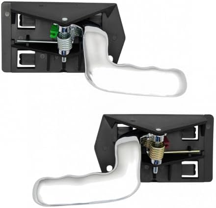 TRQ Interior Chrome Door Handle Set Pair