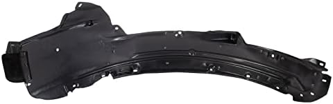 TRQ Front Right Inner Fender Liner Black Passenger Side