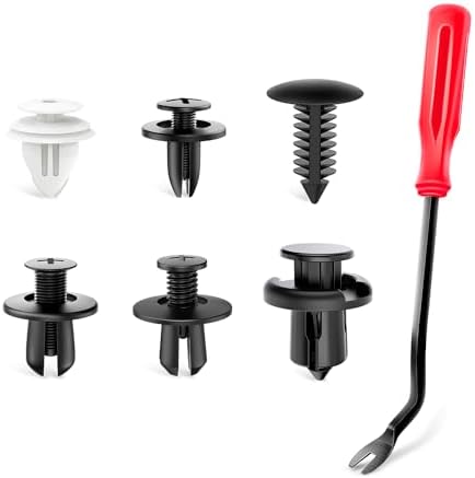 GOOACC 120PCS Car Bumper Push Retainer Clips & Nylon Fasteners Rivet Kit 6mm 7.6mm 8mm 8.8mm 10mm Door Trim Panel Clips, 5PC Fastener Remover - Image 2