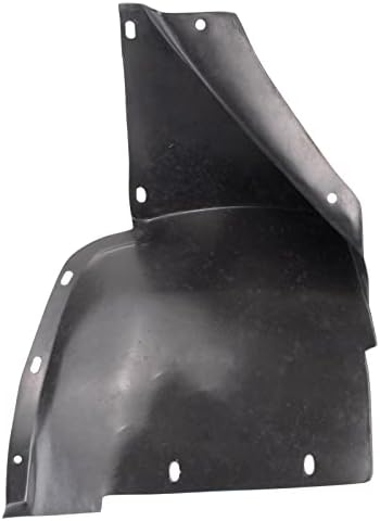 TRQ Front Right Rearward Inner Fender Liner Black Passenger Side