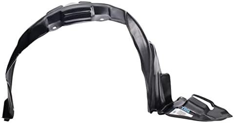 TRQ Front Right Inner Fender Liner Black Passenger Side