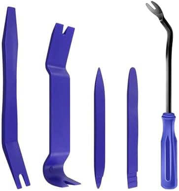 Auto Door Clip Panel Trim Removal Tool Kits Navigation Plastic Seesaw Conversion Tool Car Removal Trim Clip Dashboard RepairTool(Blue 5pcs) by Unknown