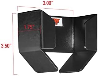 Extreme Max 5001.6177 Wall-Mount Aluminum Air Gauge Pouch Holder for Enclosed Race Trailer, Shop, Garage, Storage - Black - Image 7