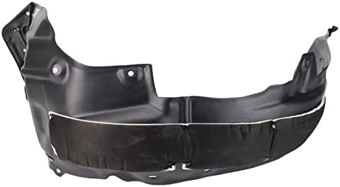 TRQ Front Left Inner Fender Liner Black Drivers Side