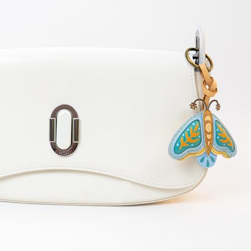 Insects Leather Bag Charm - Unique Purse Charm Keychain for Backpacks