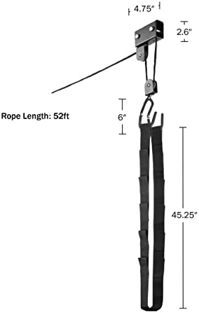 RAD Sportz Kayak Storage Hoist - Overhead Pulley System with 125lb - Image 3